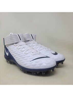 Nike Force Savage Pro 2 White Blue Men's Football Cleats BV3969-101 Size 13